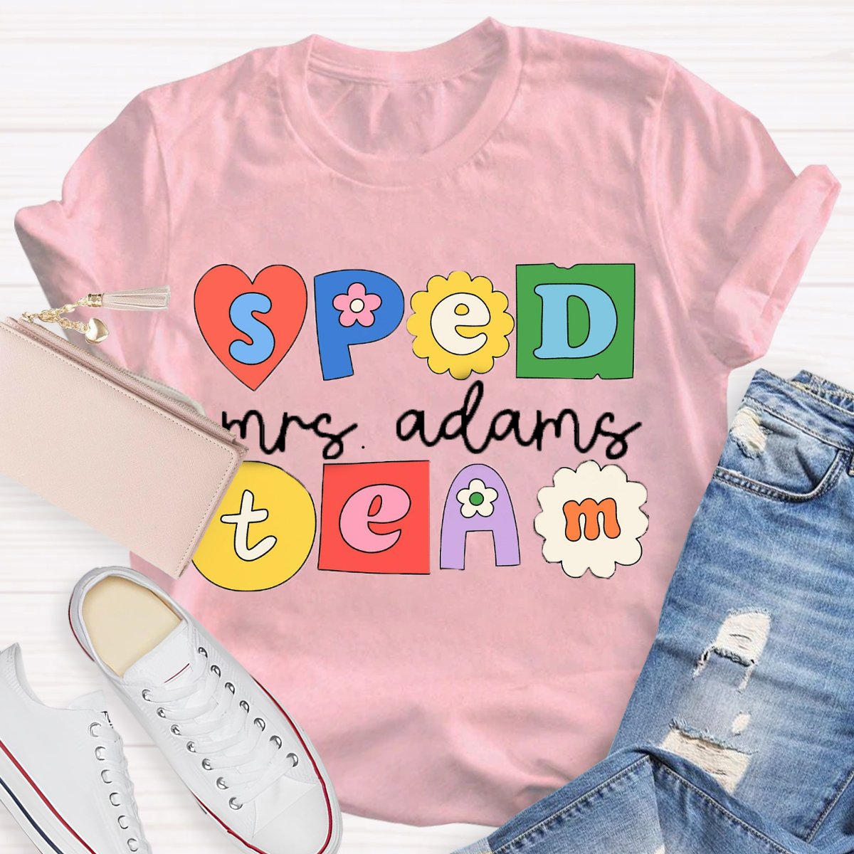 Personalized Name Special Education Teacher TShirt