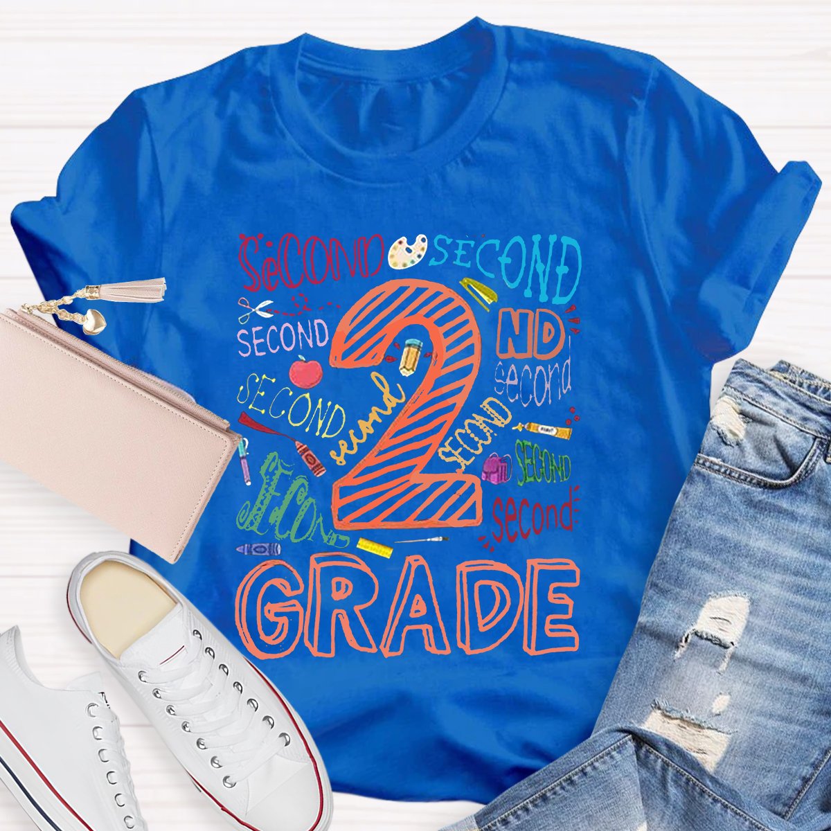 Personalized Grade First Day Of School Teacher T-Shirt