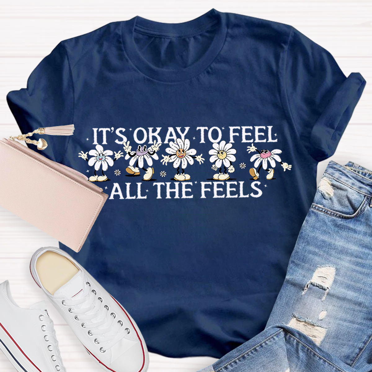 It's Okay To Feel All The Feels Teacher T-Shirt