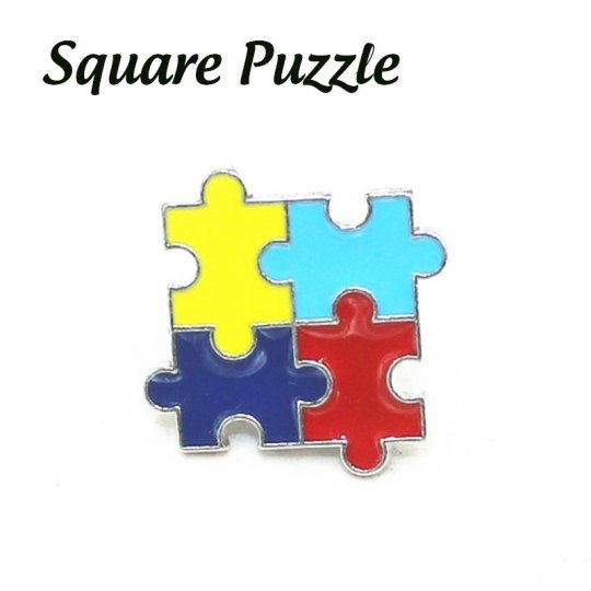 Autism Color Puzzle Teacher Pin