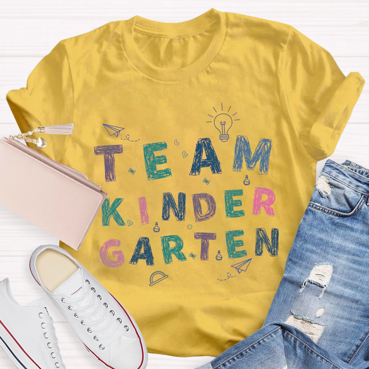 Team Kinder Garten Teacher Shirt