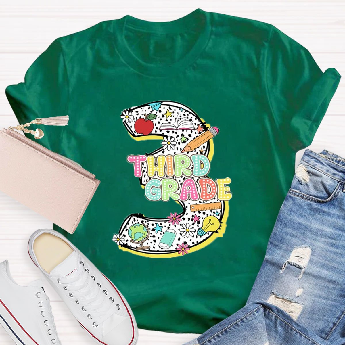 Personalized Grade Back to School T-Shirt