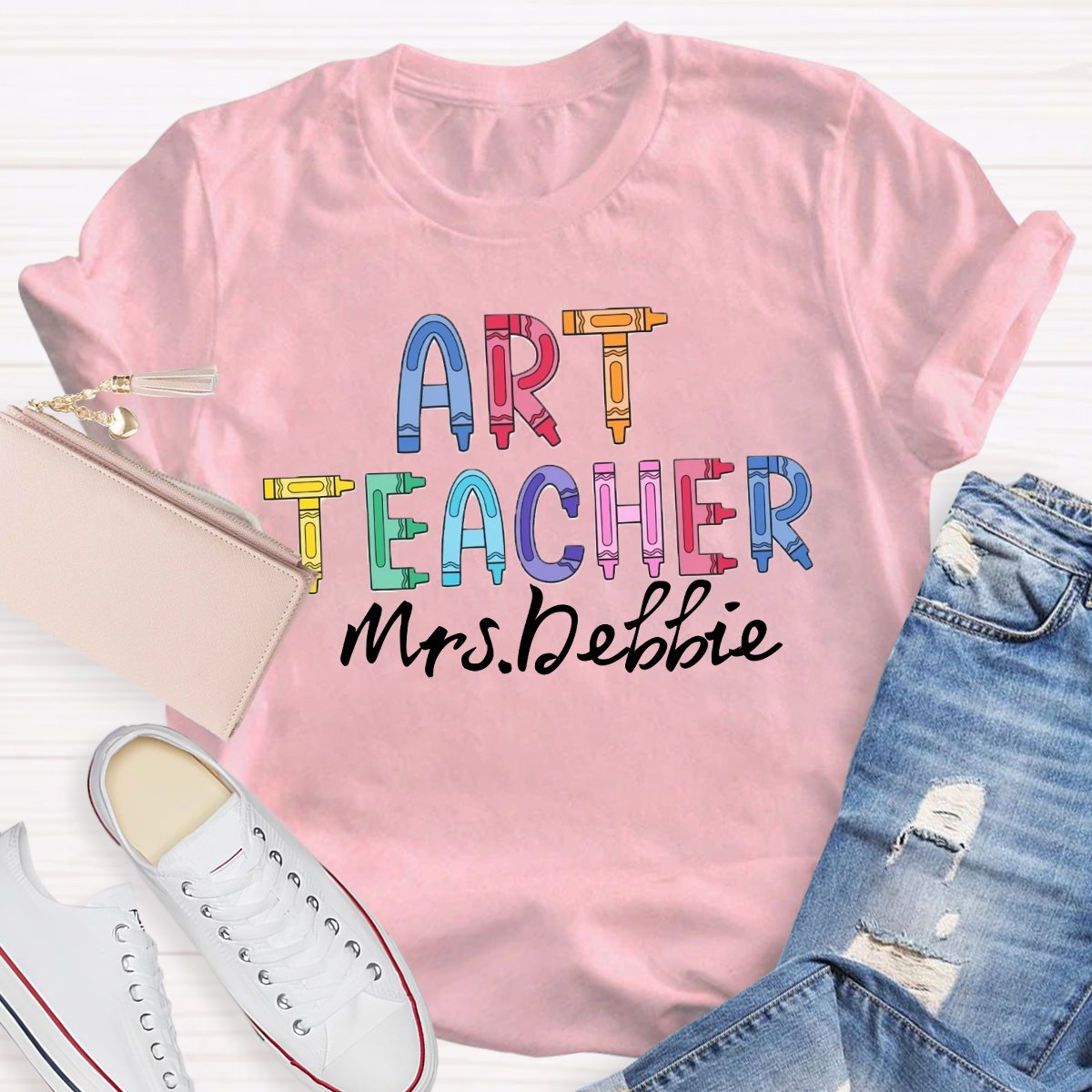 Personalized Art Teacher Art Lover T-Shirt