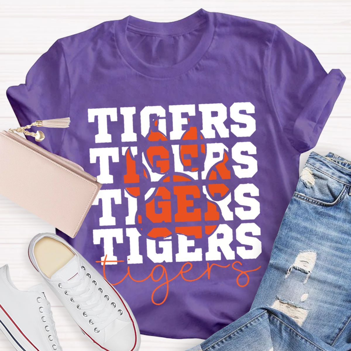 Fire Tiger Teacher T-Shirt