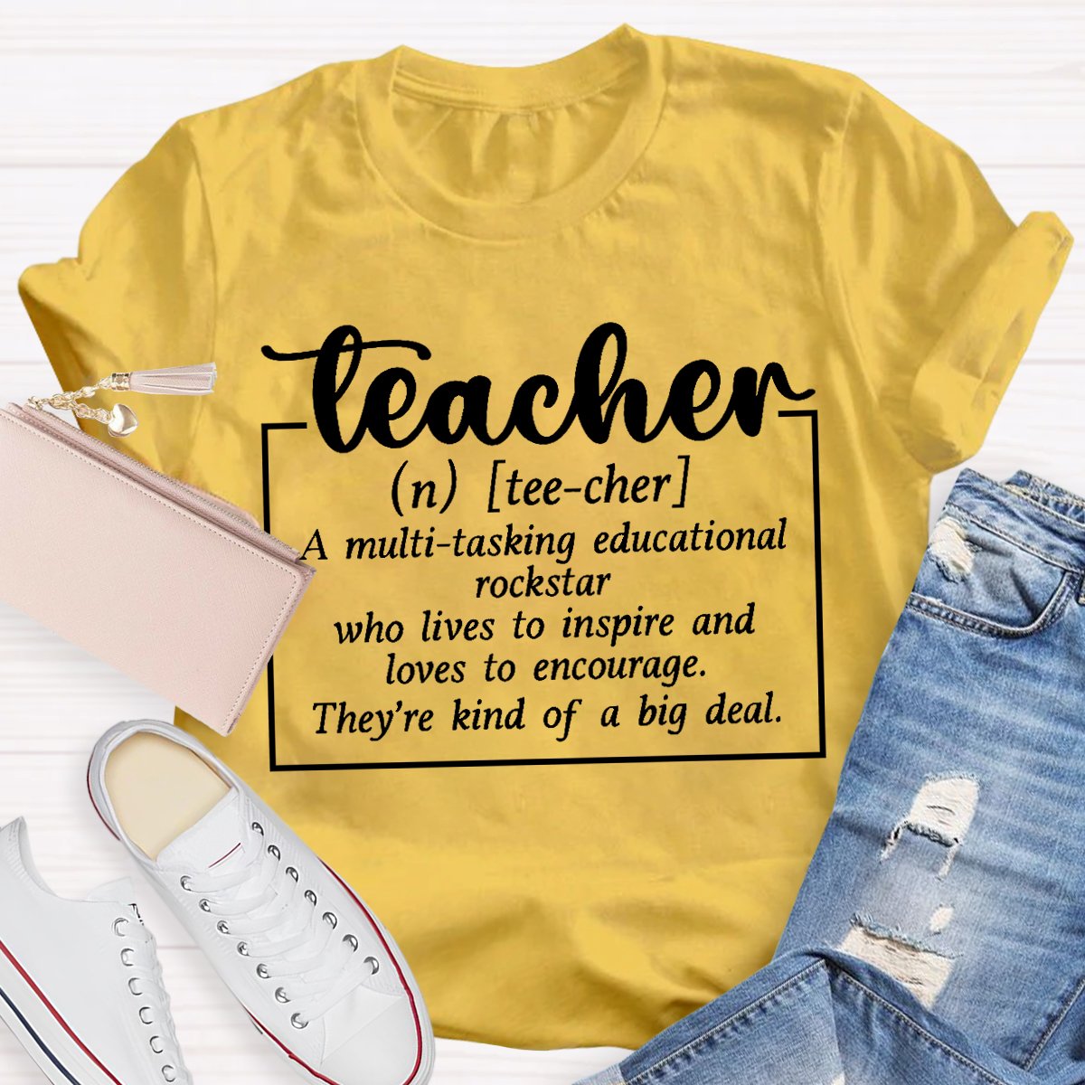 Educational Rockstar Big Deal Journal Teacher T-Shirt