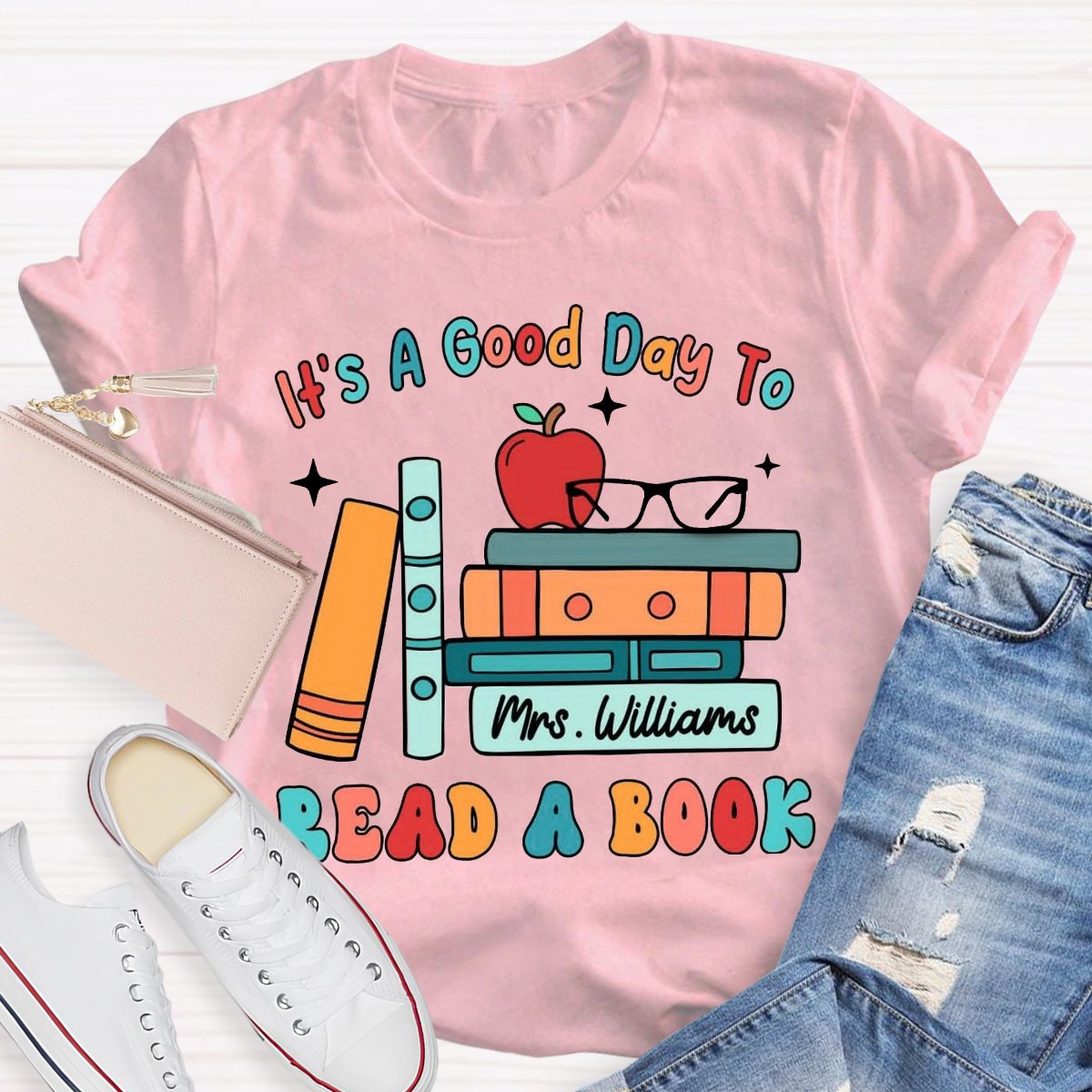 Personalized Name Its a Good Day to Read a Book Shirt