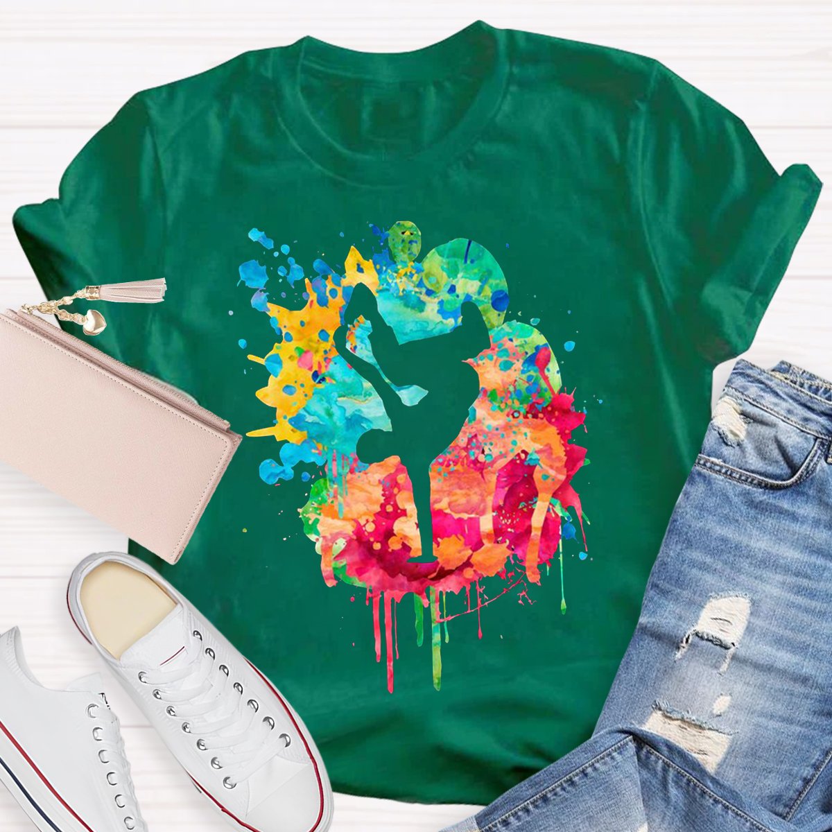 Watercolor Dancer Teacher Shirt