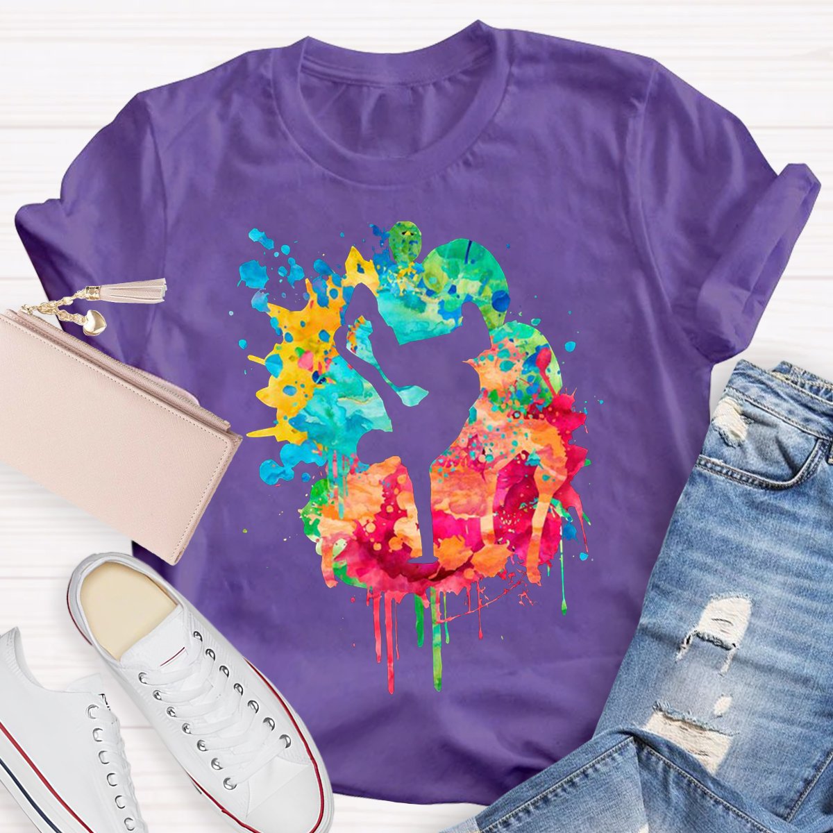 Watercolor Dancer Teacher Shirt