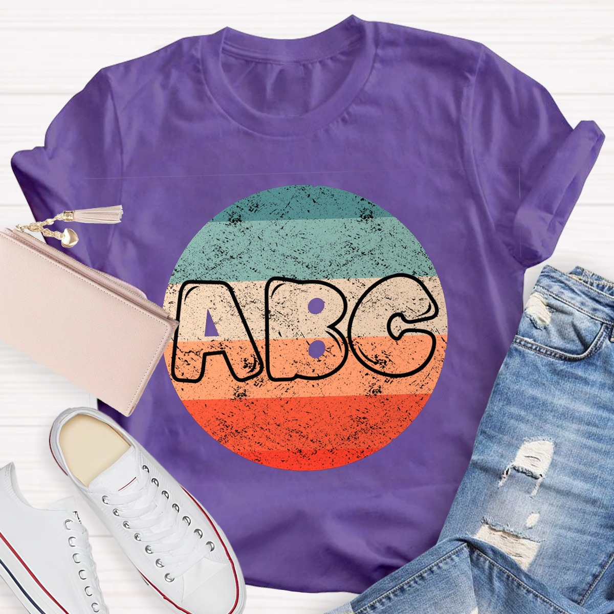 Casual ABC Teacher T-Shirt