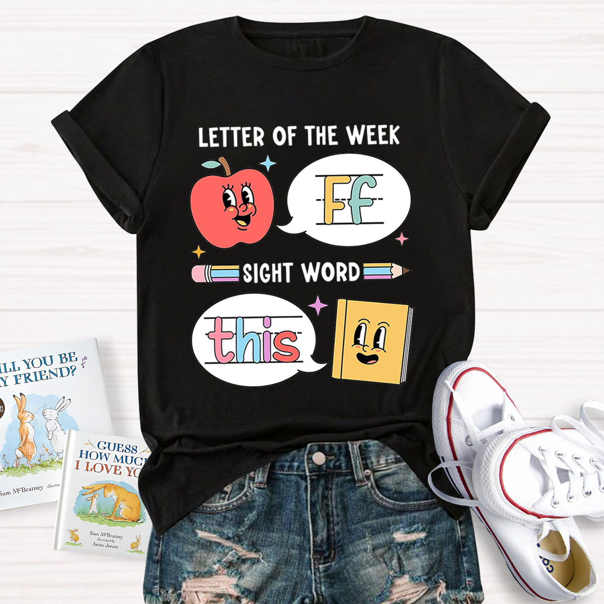 Personalized The Letter Of The Week Teacher T-Shirt