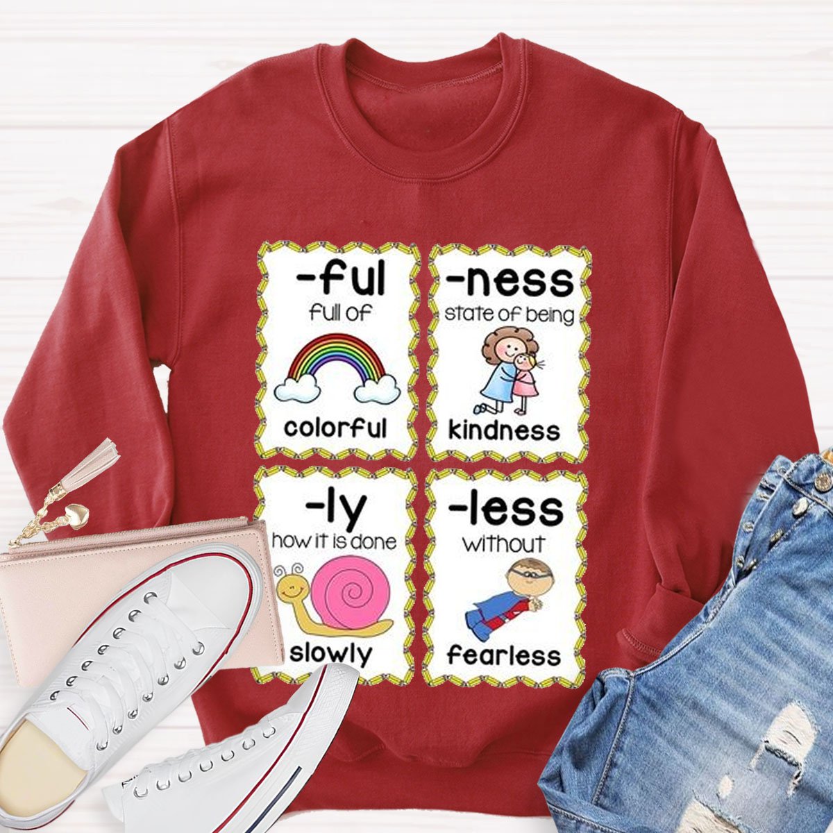 Prefixes and Suffixes Teaching Ideas for First Grade and Kindergarten Sweatshirt