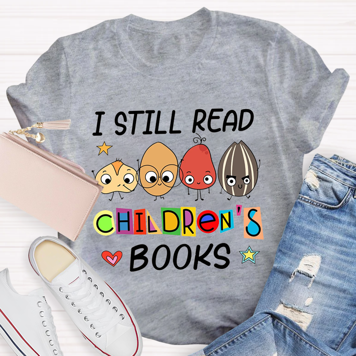 I Still Read Children's Books Teacher Life Premium T-Shirt