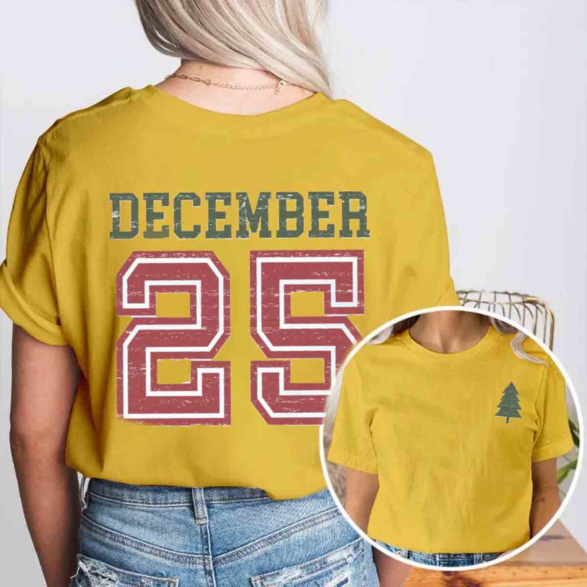 Christmas December Double Printed T-shirt