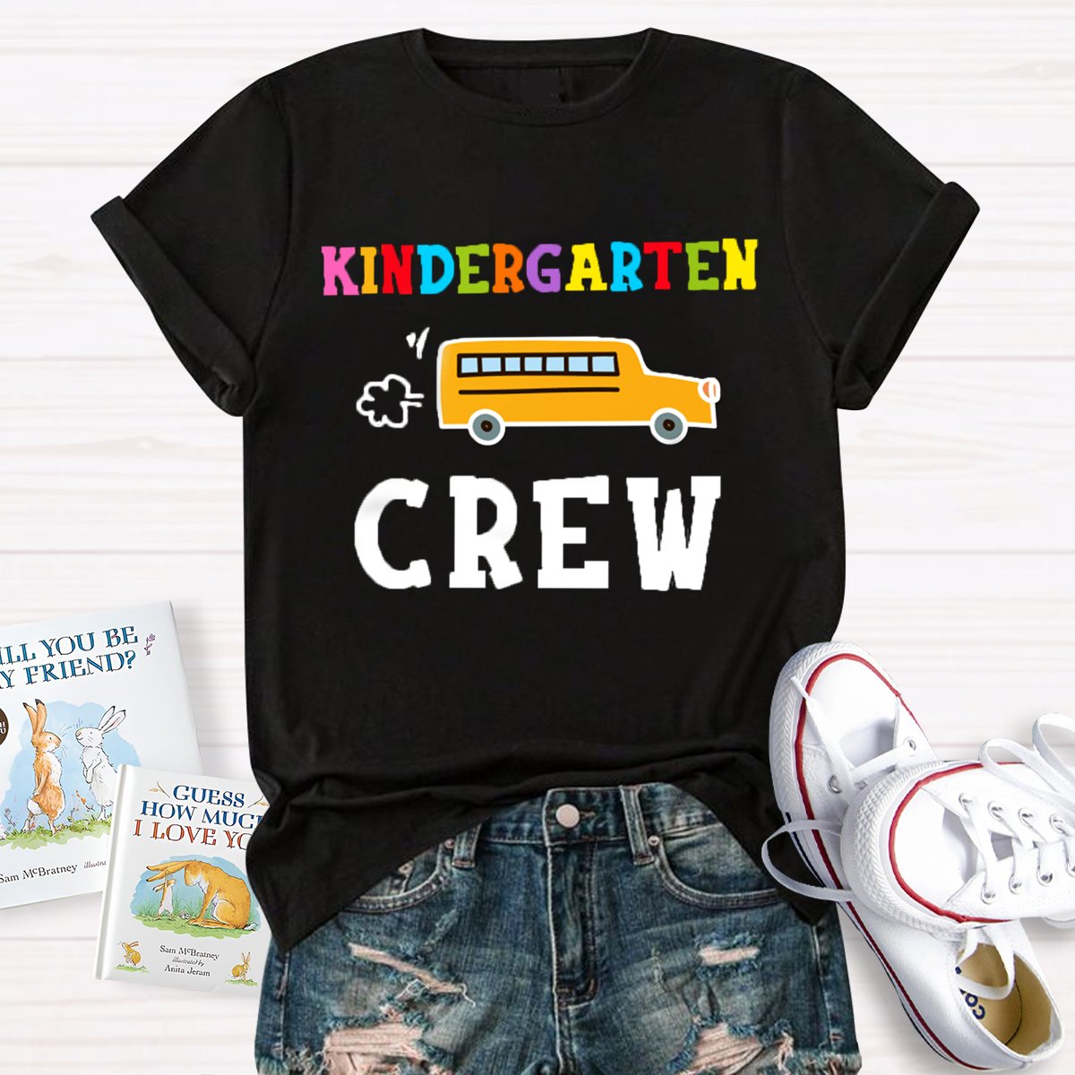 Personalized Grade School Bus Back To School T-Shirt