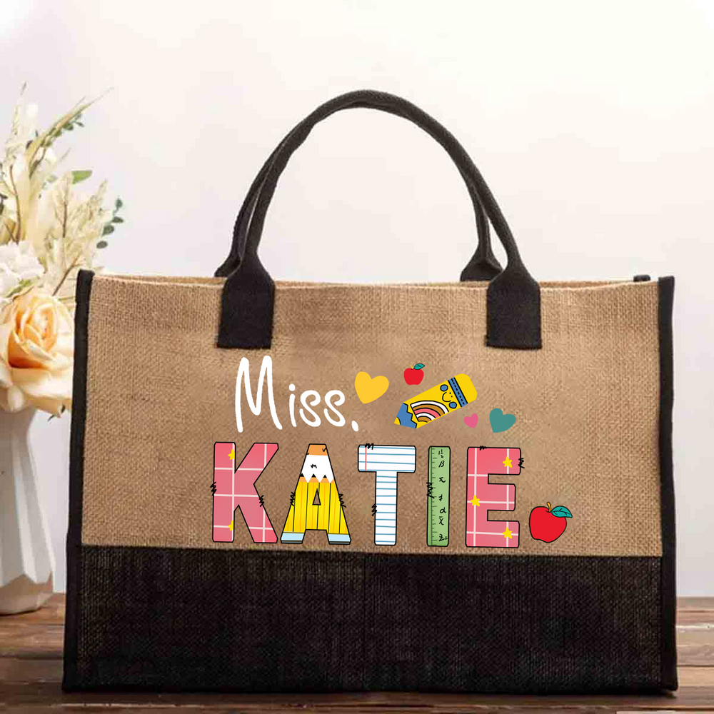 Personalized Teacher Tote Bags | Custom Designs | TeacherABC