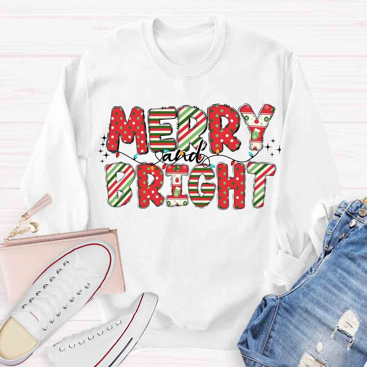 Merry And Bright Sweatshirt