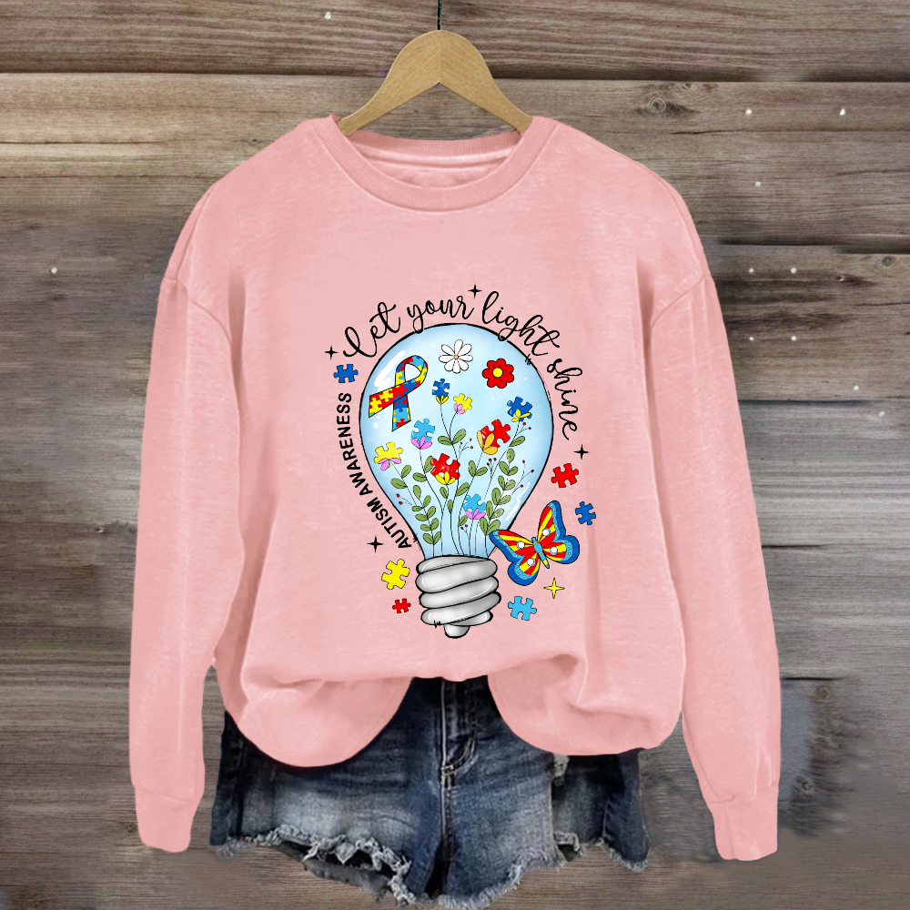 Let Your Light Shine Butterfly Sweatshirt