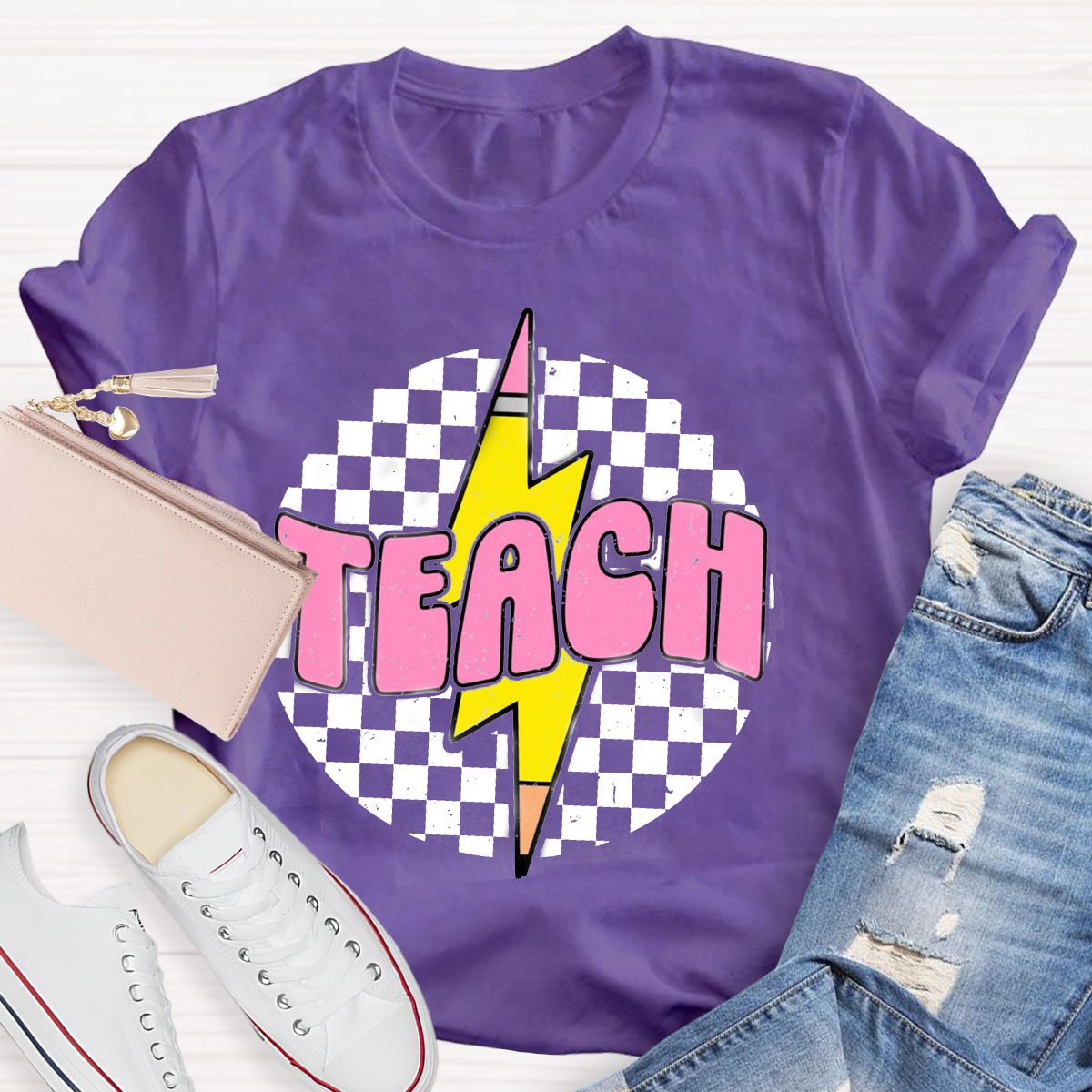 Retro Pencil Teacher Shirt