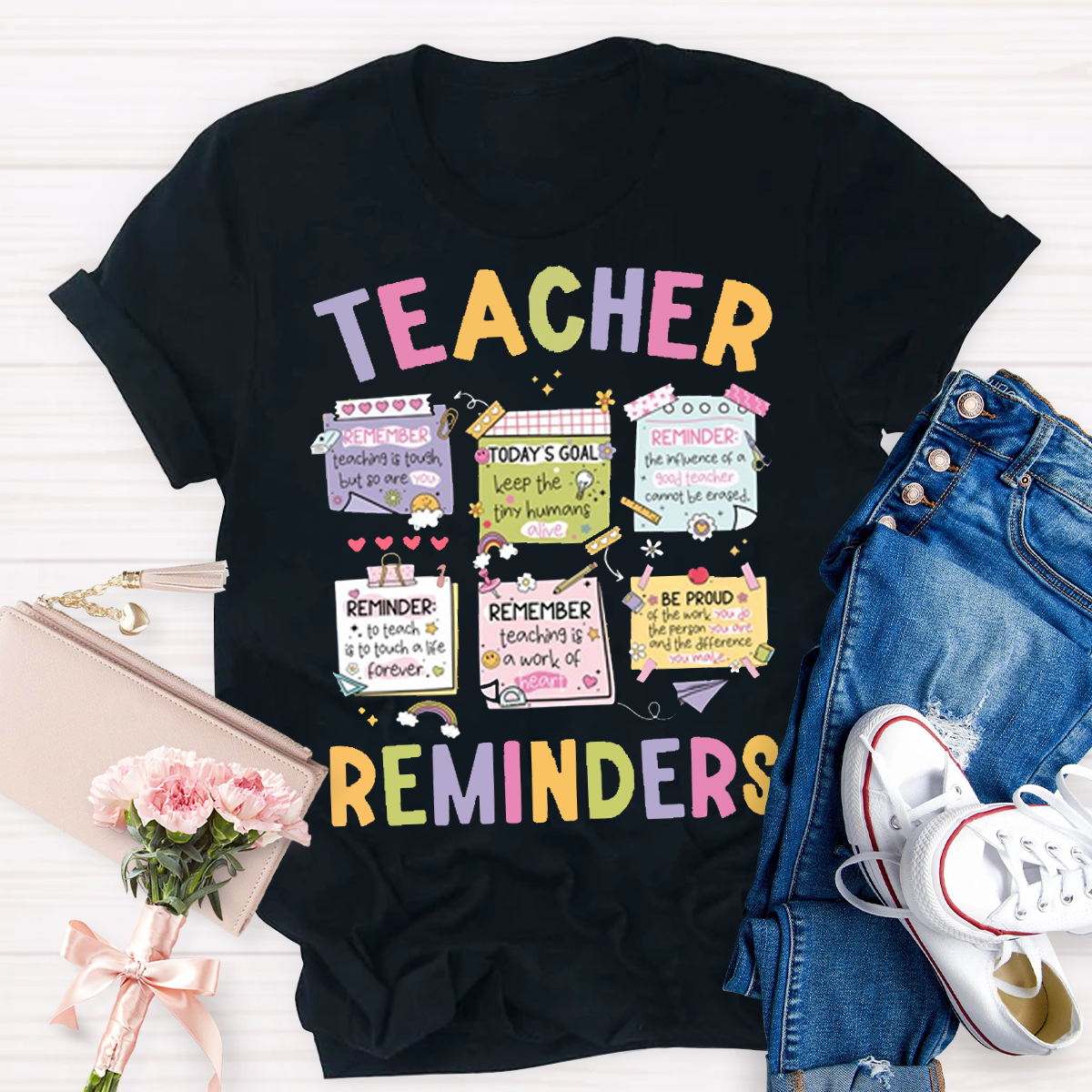 Teacher Reminder Funny Milk Box T-Shirt