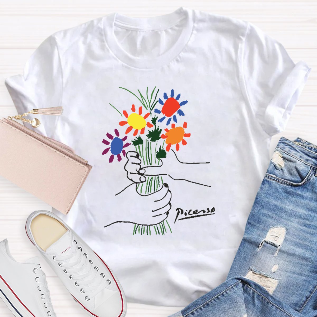 Flowers Teacher Shirt