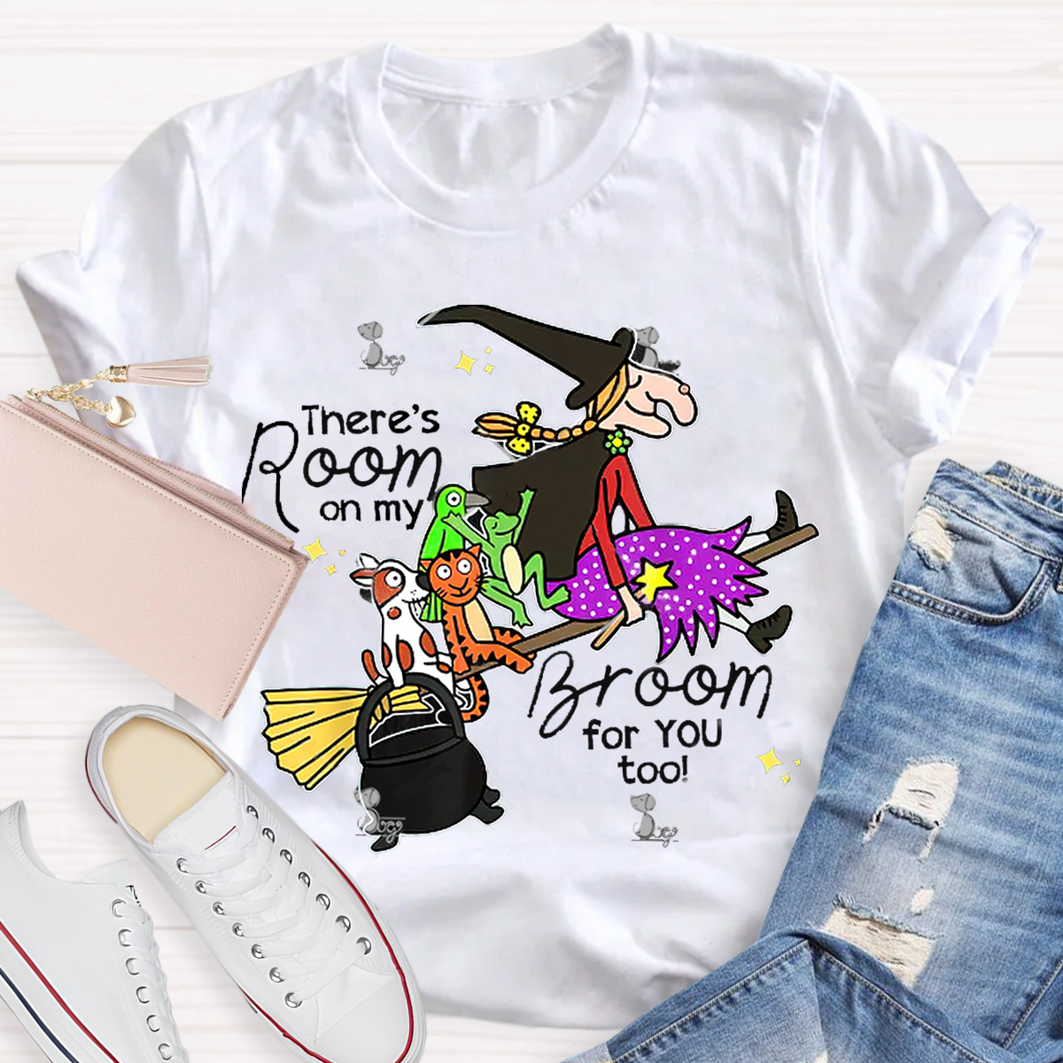 There's Room On My Broom For You Too Teacher T-Shirt