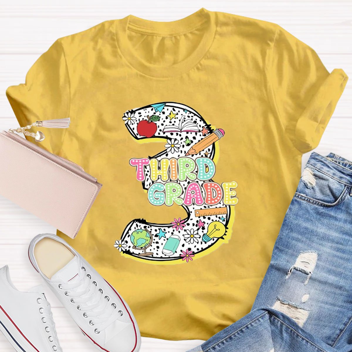 Personalized Grade Back to School T-Shirt