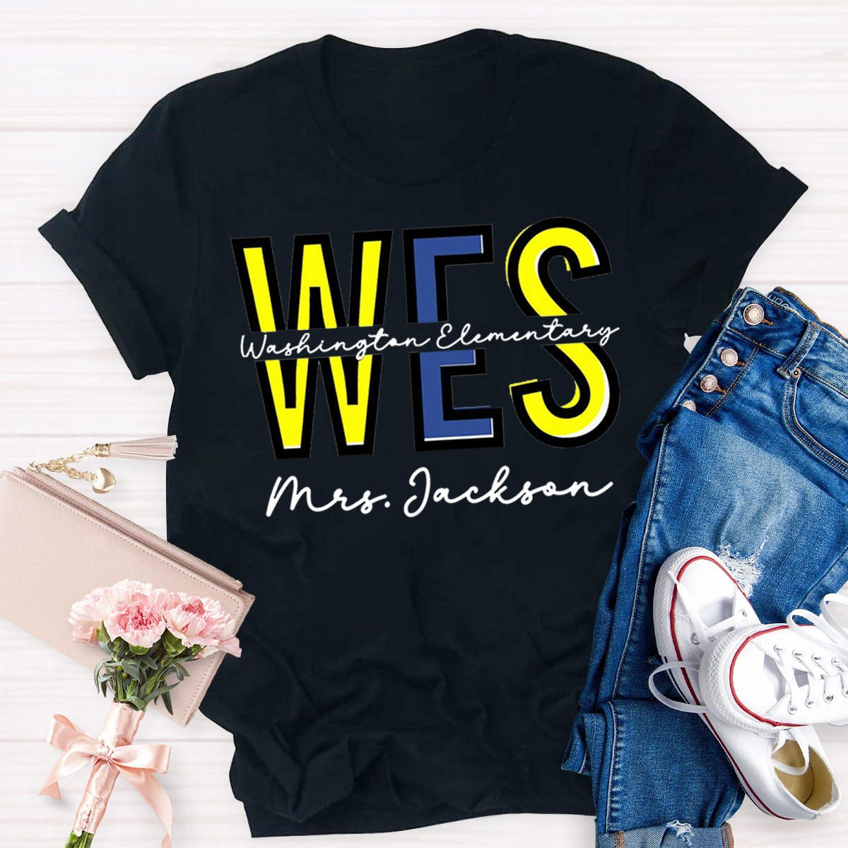 Personalized  School And Teachers Name T-Shirt