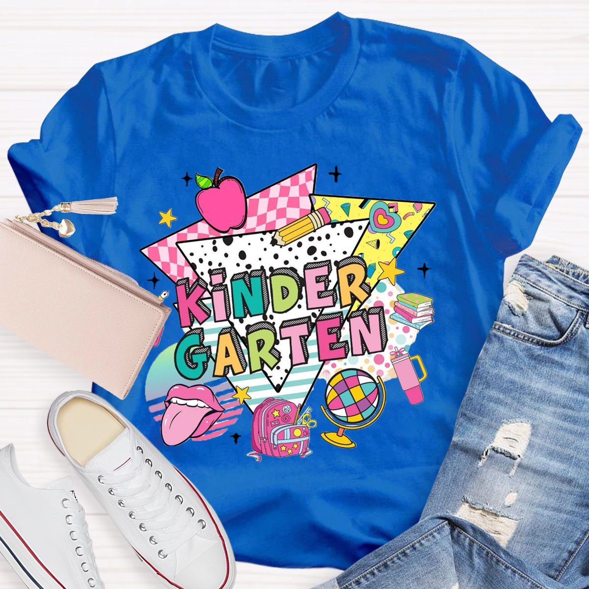 Personalized Grade Kindergarten First Day Of School T-Shirt