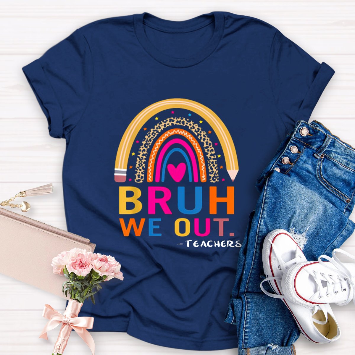 Bruh We Out Teacher T-shirt