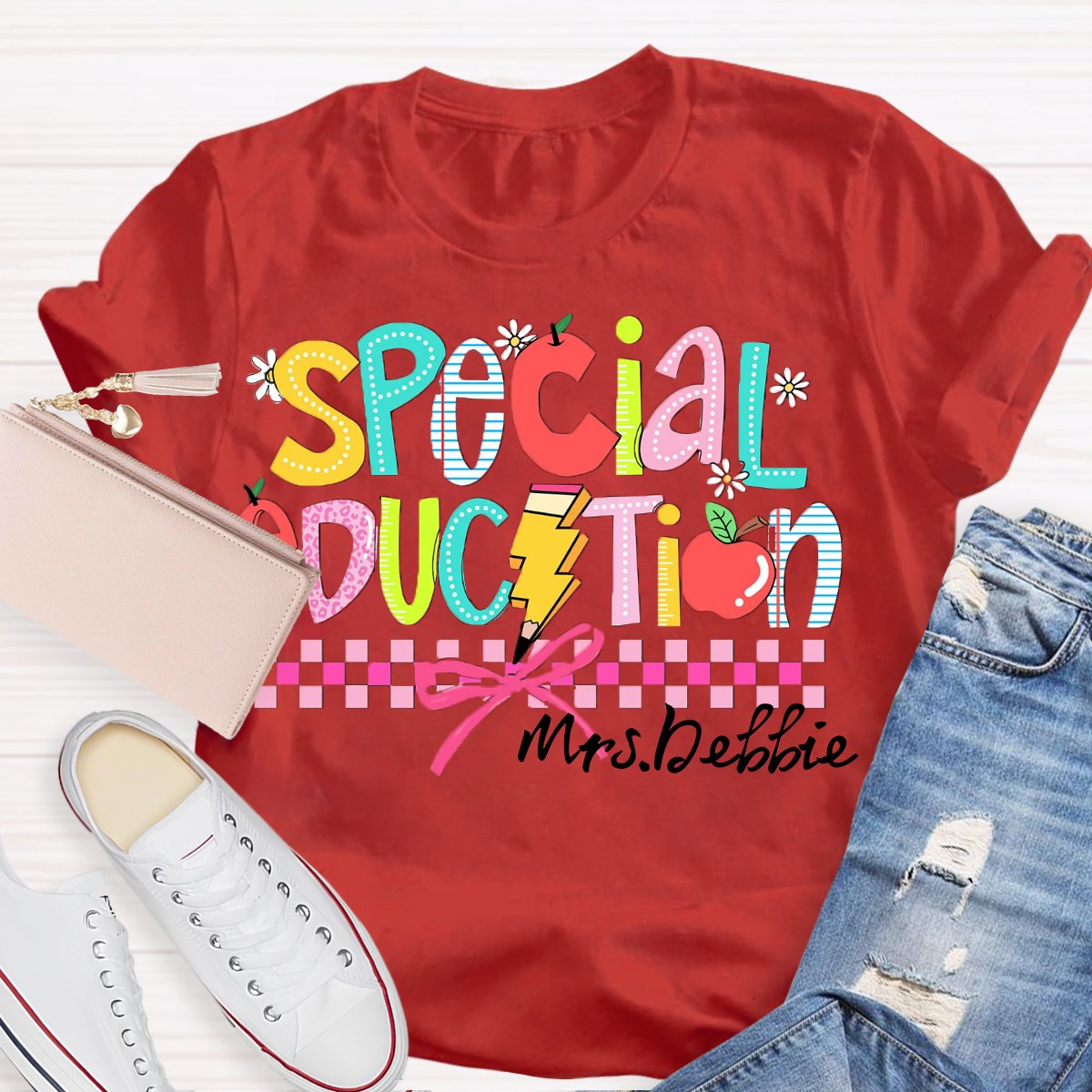 Personalized Name Special Education Teacher Shirt