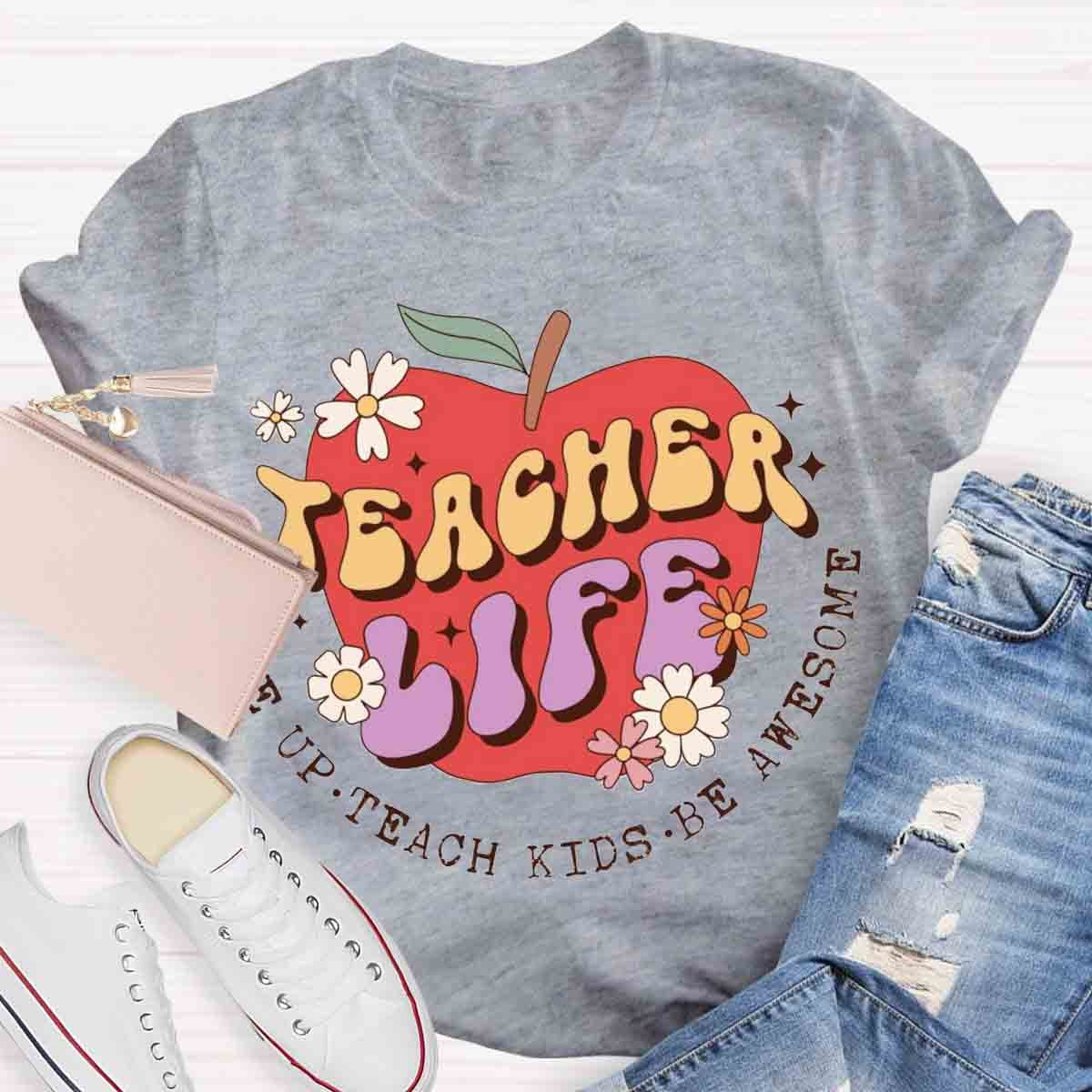 Teacher Life Apple T-Shirt