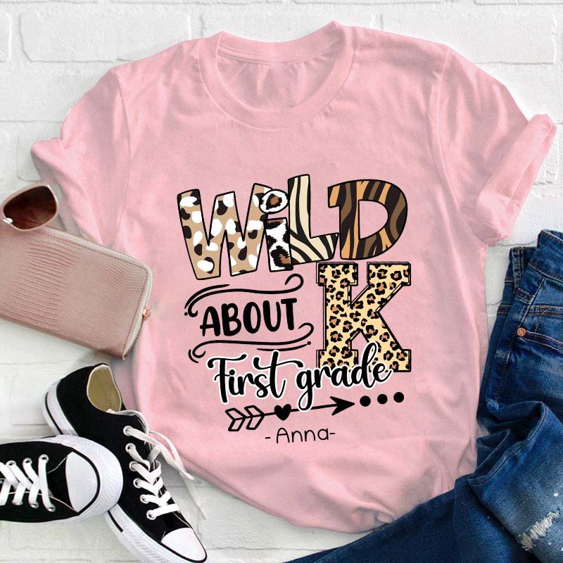 Personalized Wild About Teacher T-Shirt