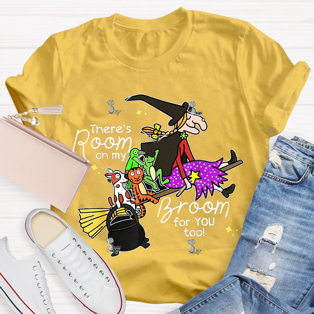 There's Room On My Broom For You Too Teacher T-Shirt