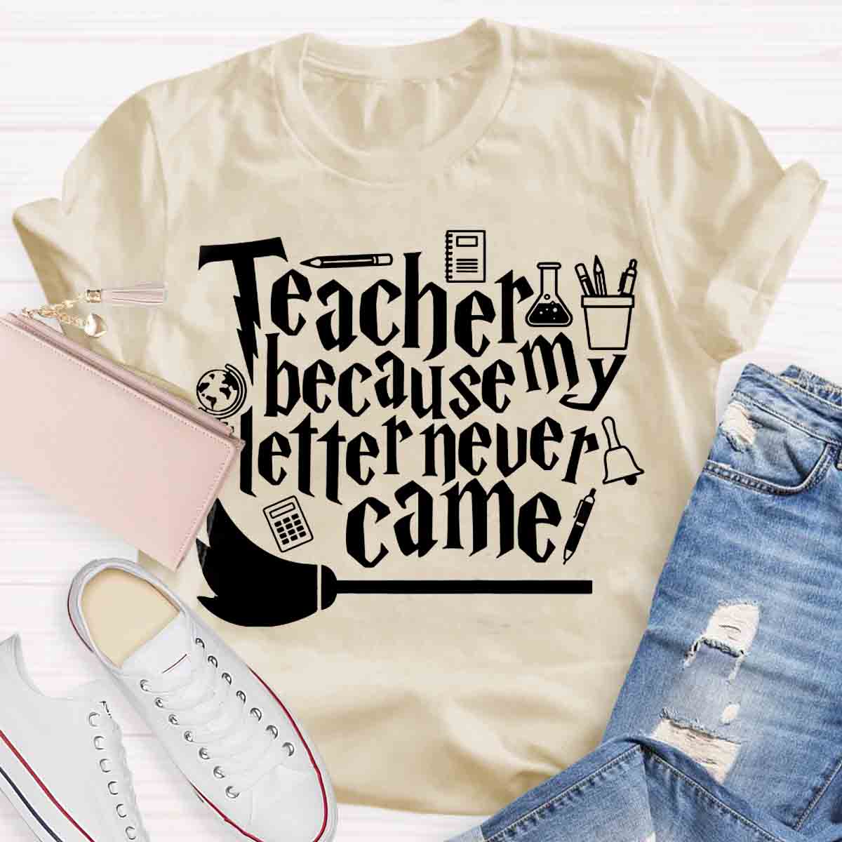 Teacher Because My Letter Never Came Get In Loser Teacher T-Shirt