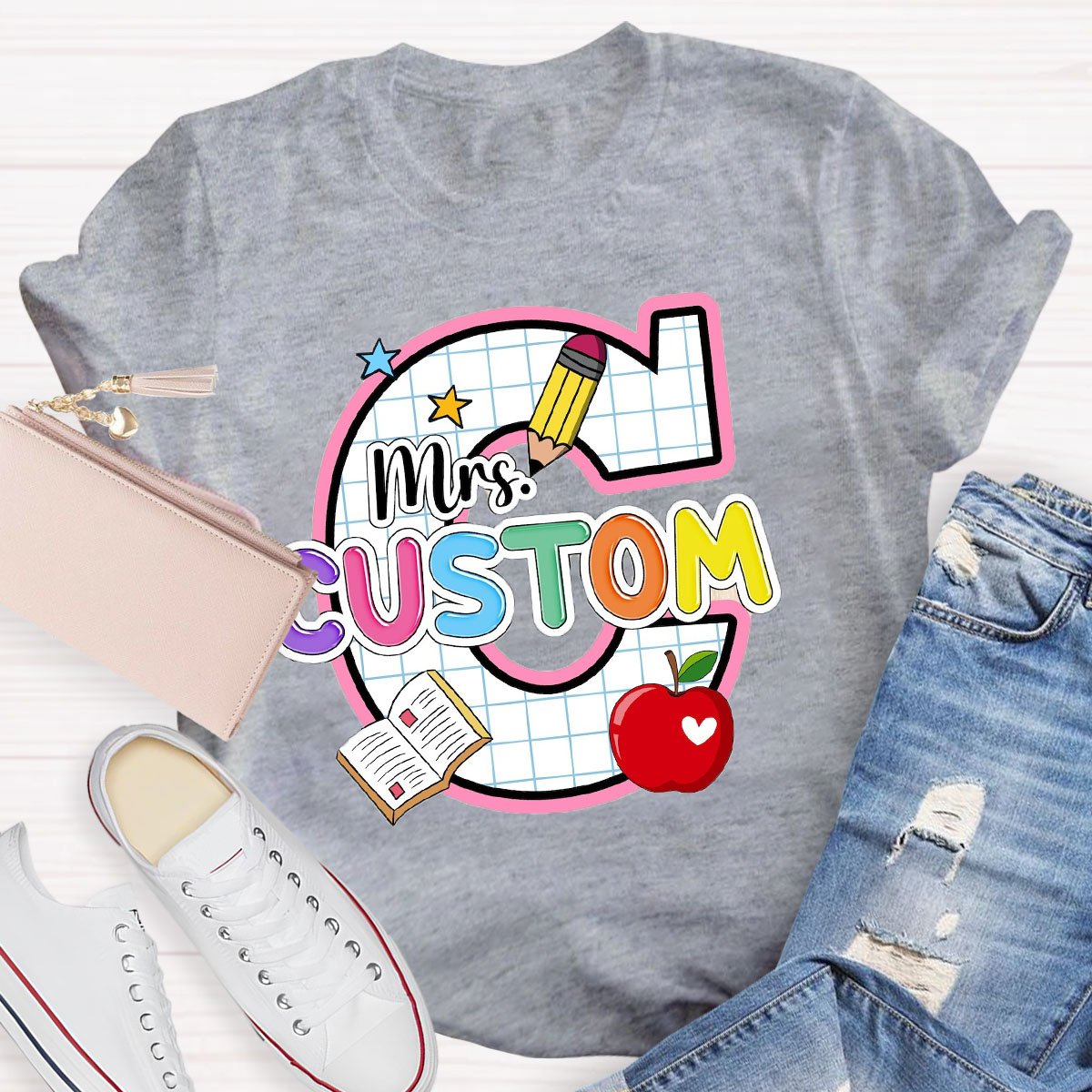 Personalized Your Name With Artistic Letters T-Shirt