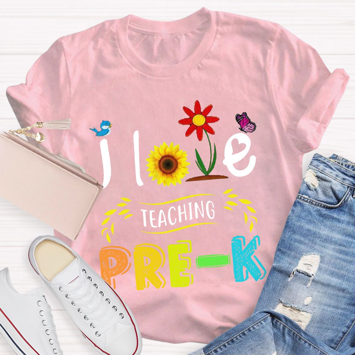 Personalized I Love Teaching Teacher Shirt