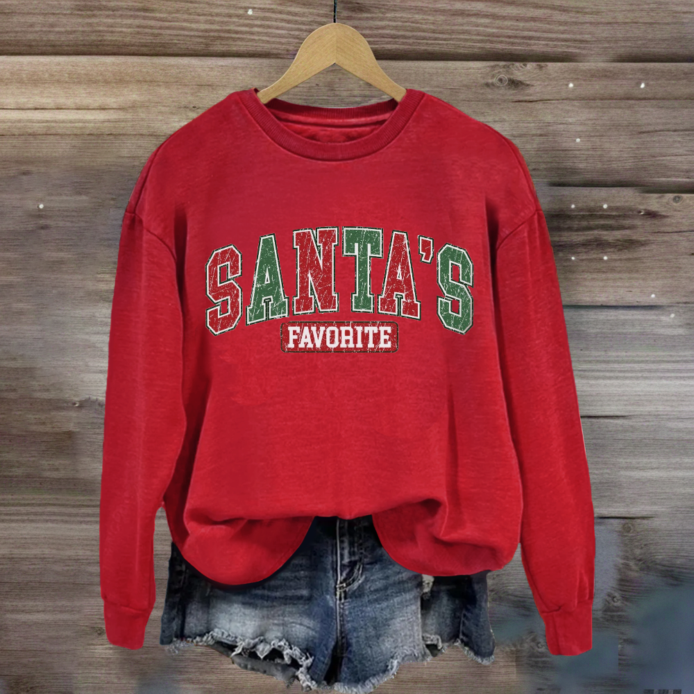 Santa's Favorite Retro Sweatshirt