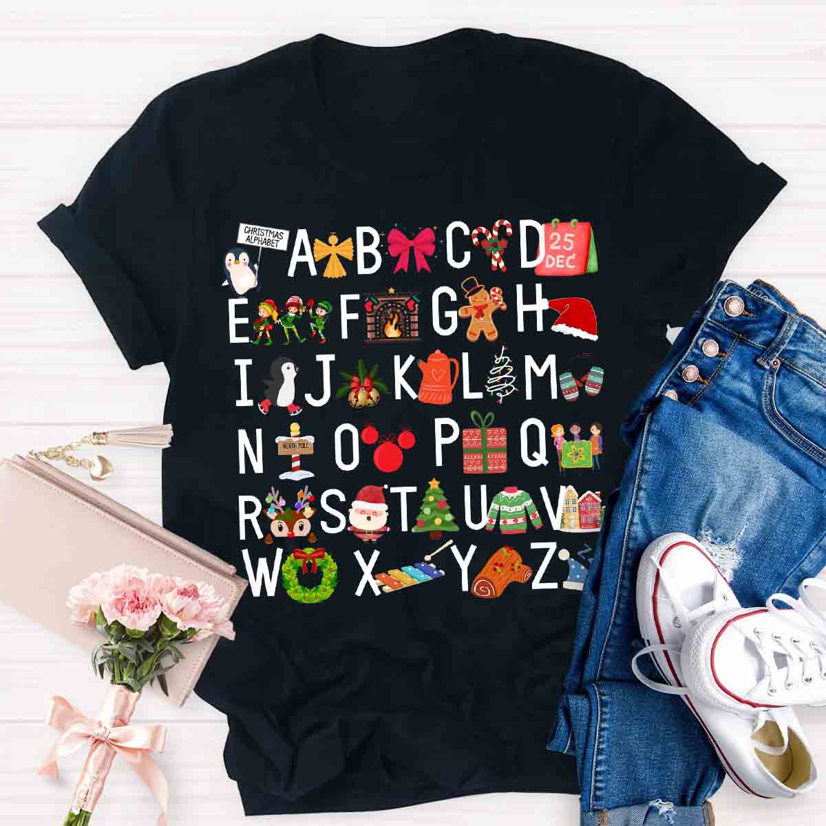 Christmas Alphabet T-shirt