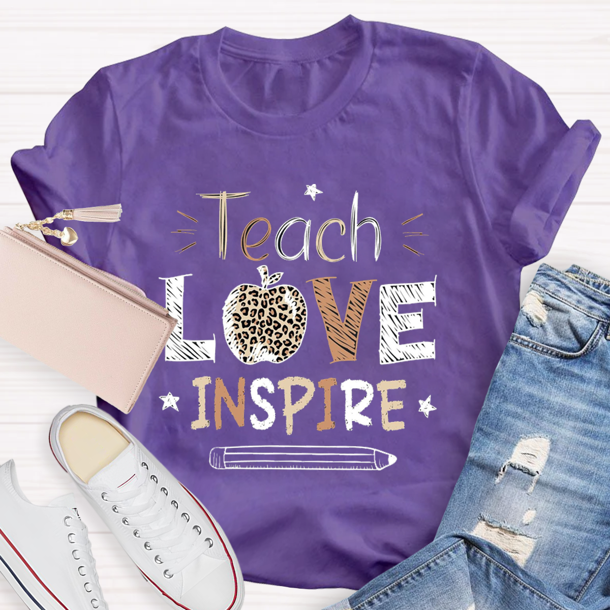 Teach Love Inspire Teacher T-Shirt