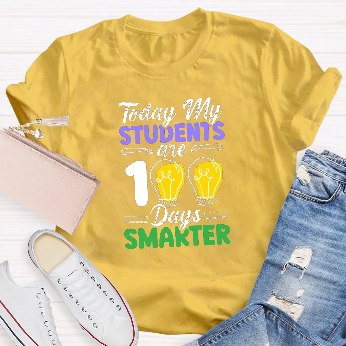 Today My Students Are 100 Days Smarter Teacher Shirt