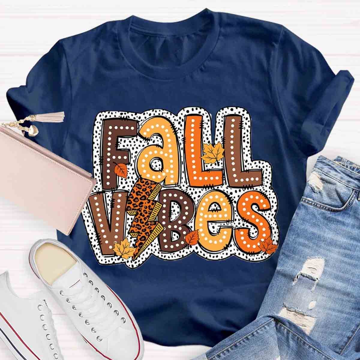 Autumn Design Fall Vibes Shirt