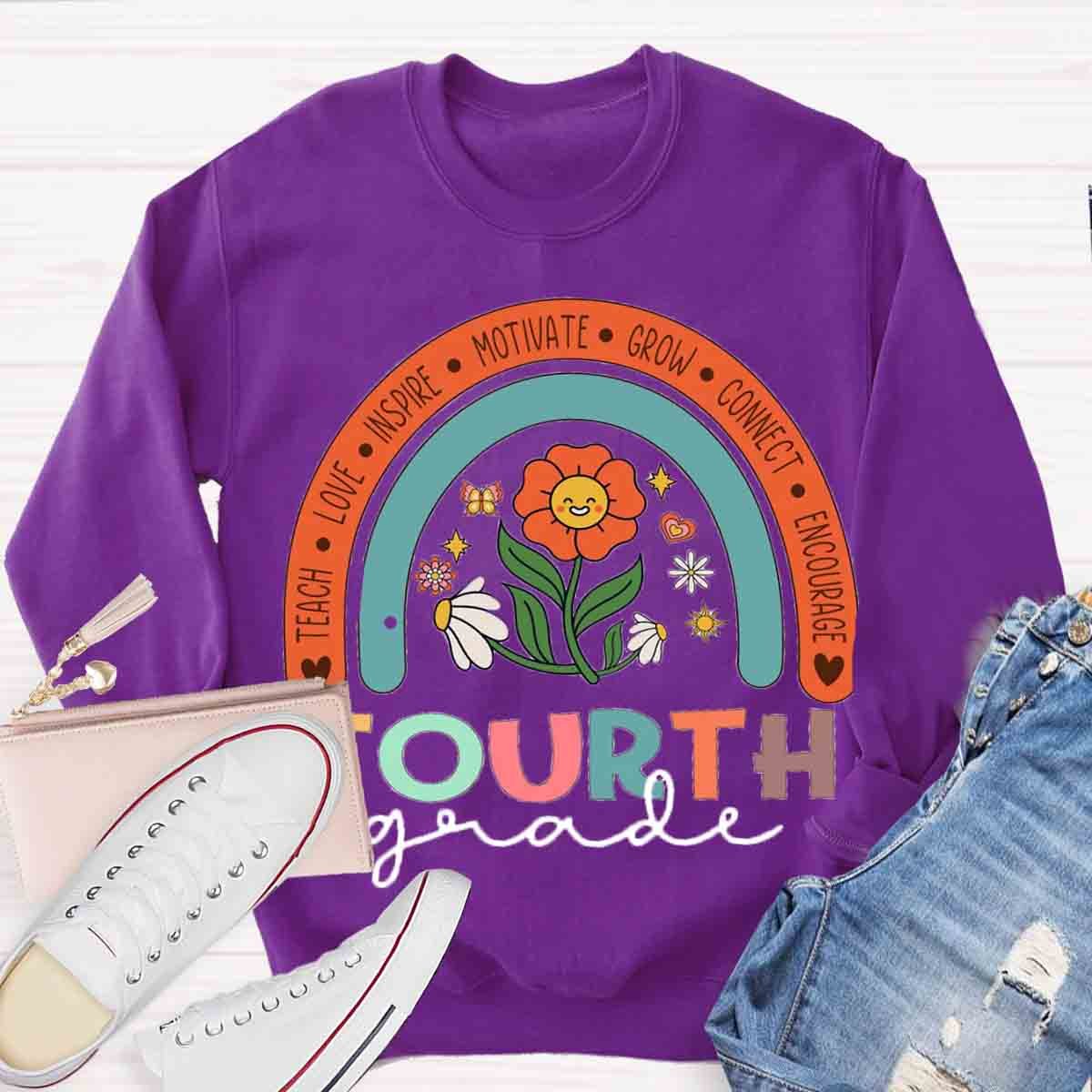 Personalized  Grade Motivate Love Encourage Sweatshirt