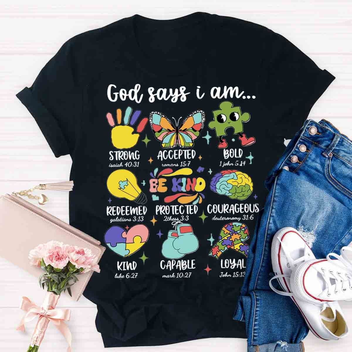 God Says I am a Teacher Shirt