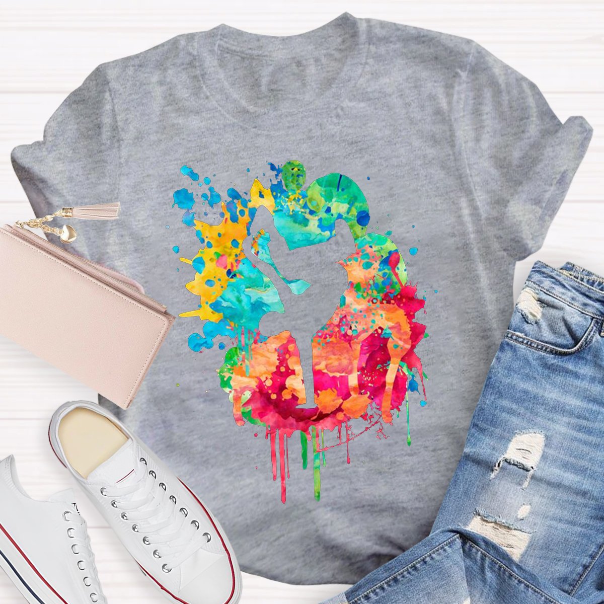 Watercolor Dancer Teacher Shirt