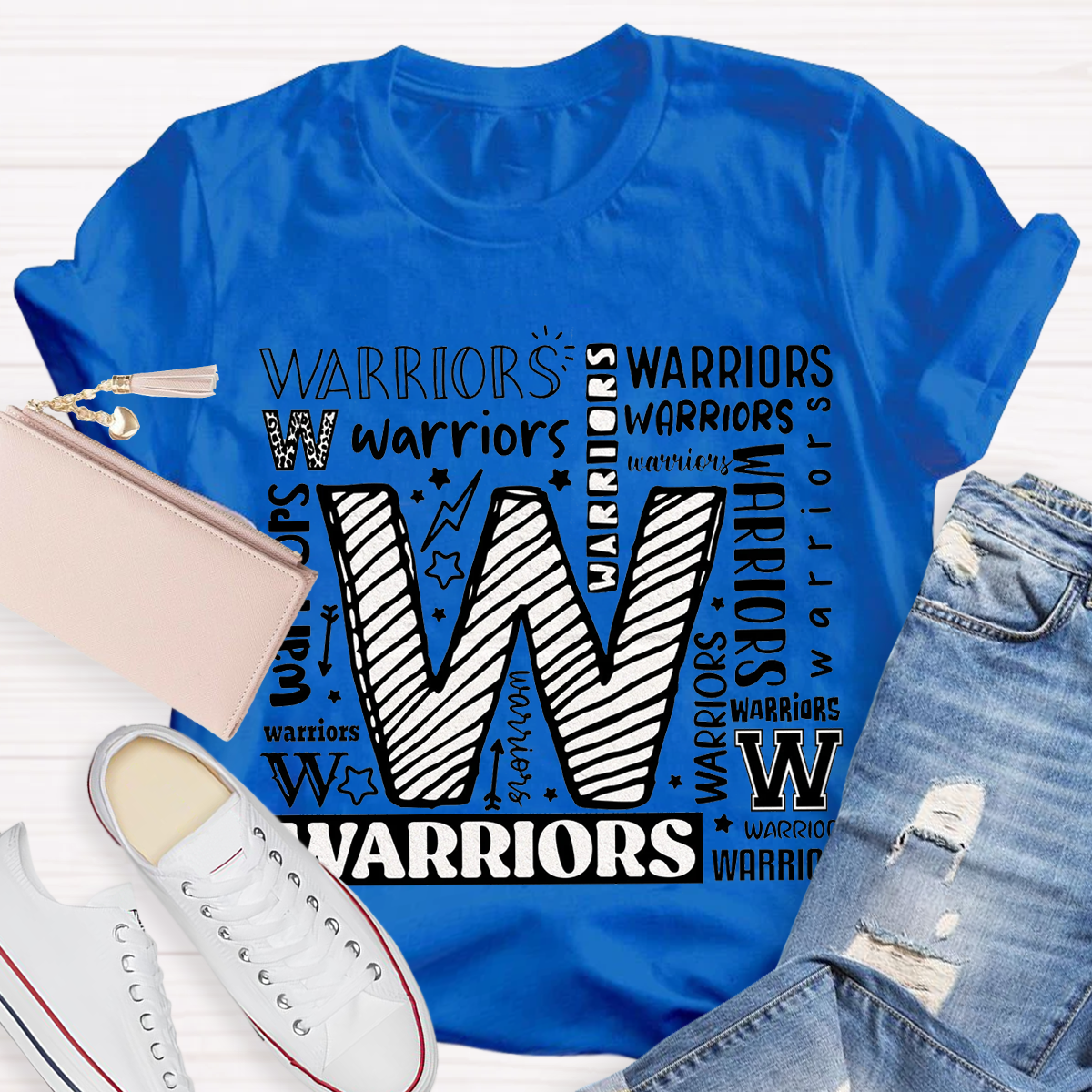 Warriors Mascot School Teacher T-shirt