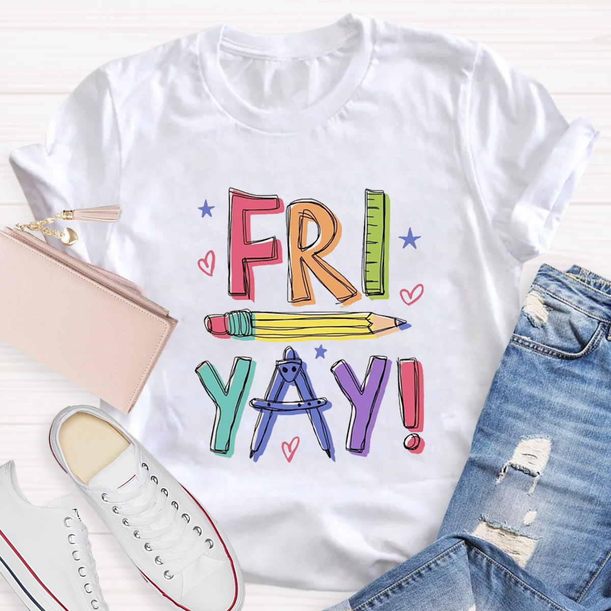 Happy Friyay Bruh Teacher T-Shirt