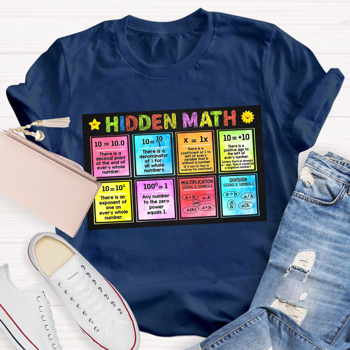 Hidden Math Teachers T-Shirt