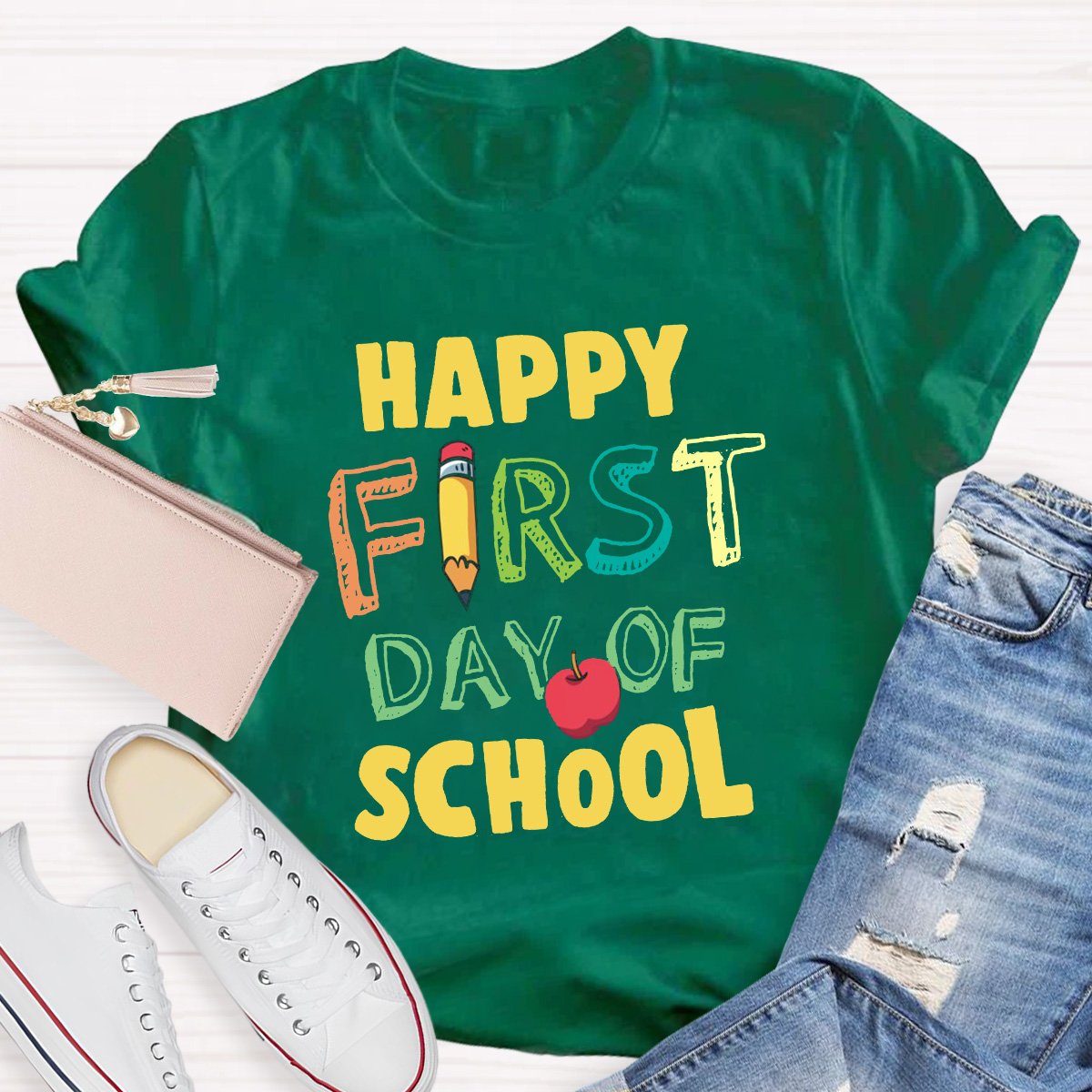 Happy First Day Of School Teacher Shirt