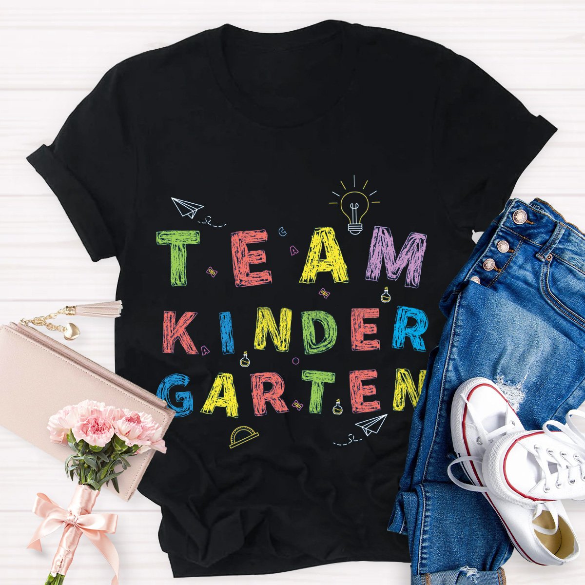 Team Kinder Garten Teacher Shirt