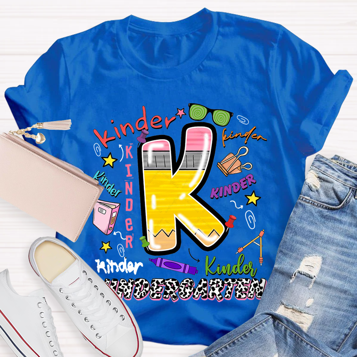 Kindergarten Graffiti Back to School T-Shirt